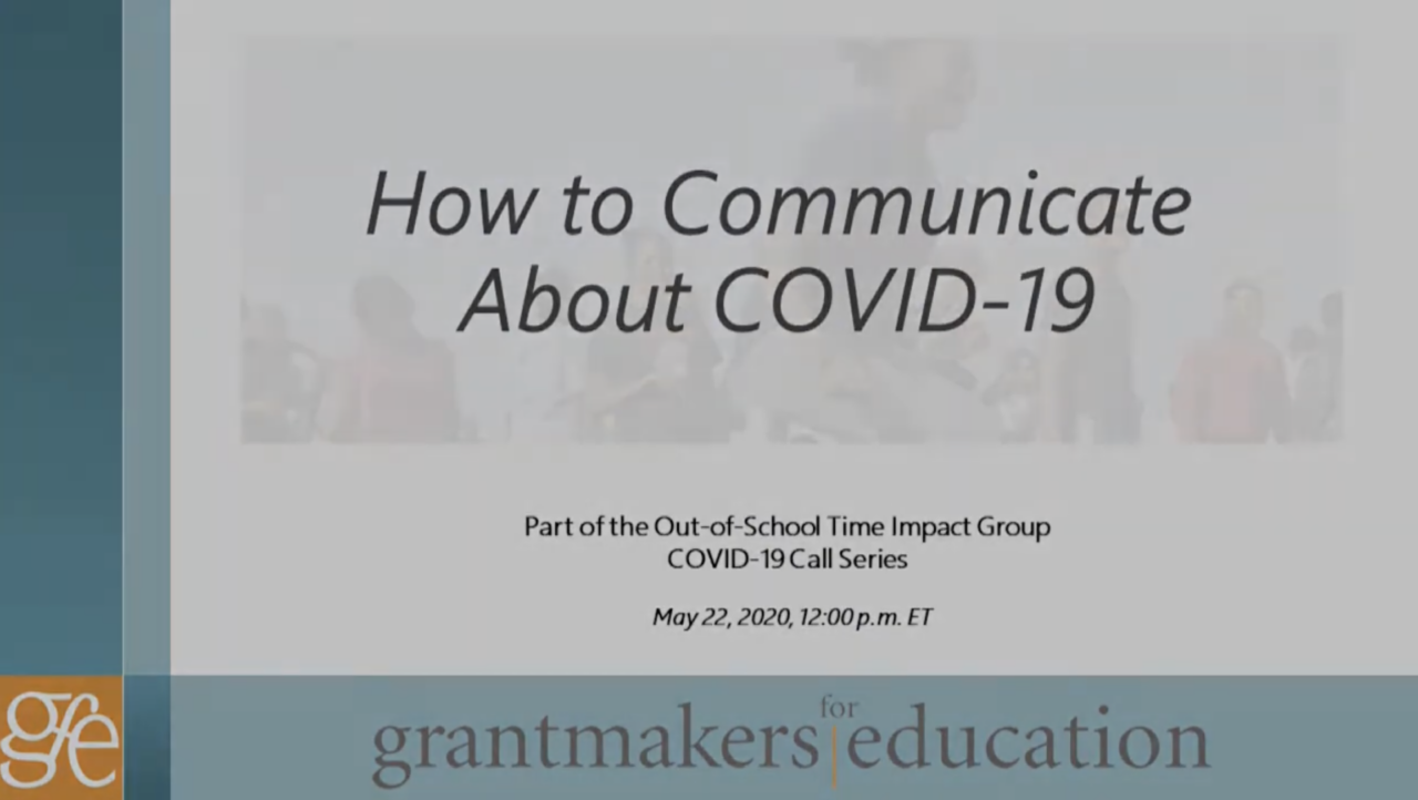 How to Communicate about COVID-19