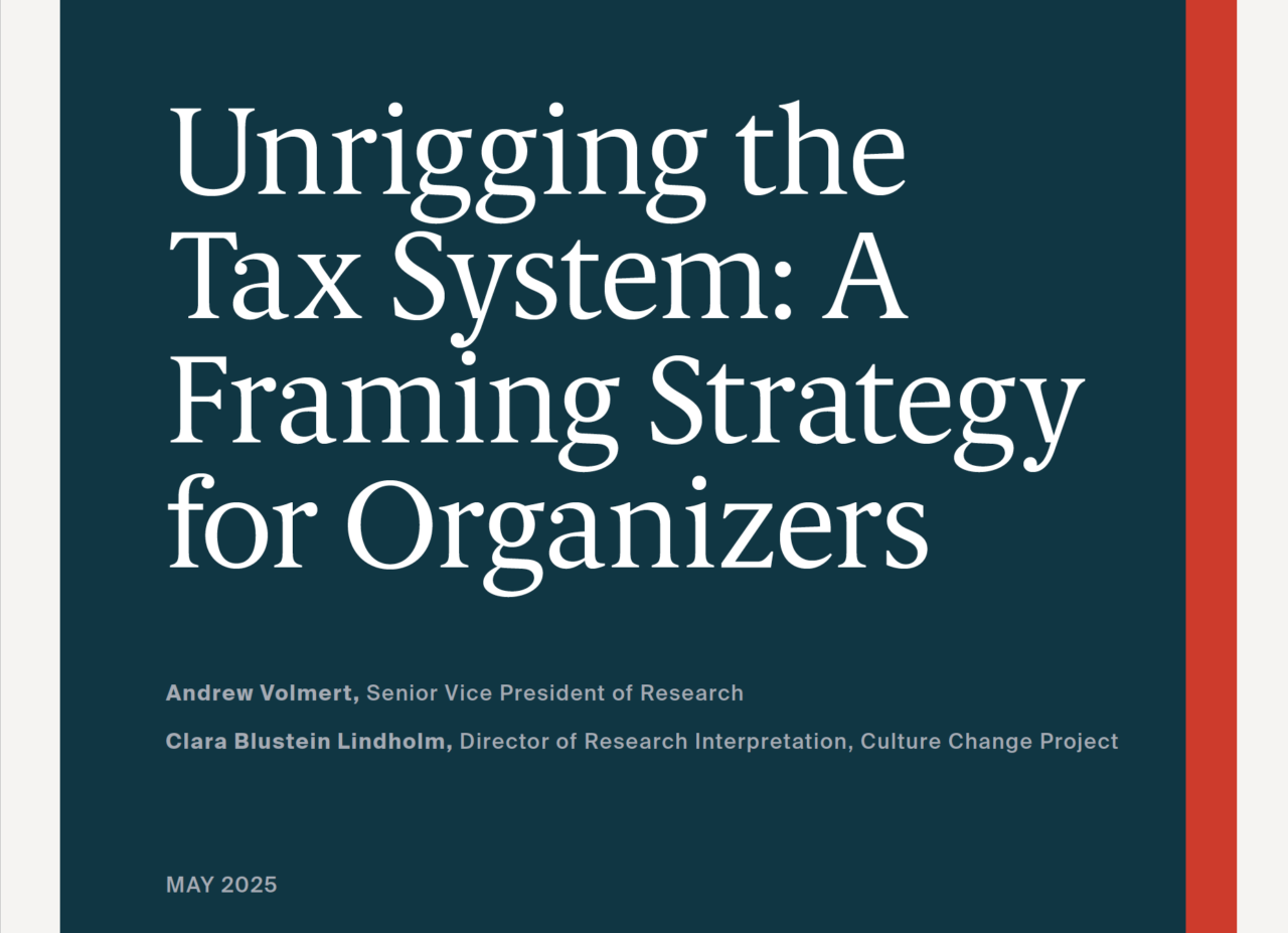 Unrigging the Tax System: A Framing Strategy for Organizers