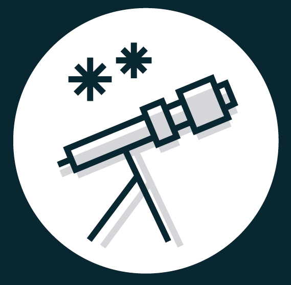 icon telescope